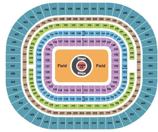 The Dome at America's Center Seating Chart: Metallica