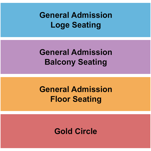 The Downtown Palace Theatre Seating Chart: GA's