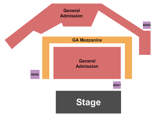 The Eastern - GA Seating Chart: Endstage All GA 2