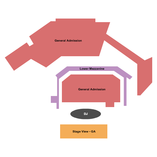 The Eastern - GA Seating Chart: Endstage Club