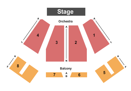 The Emerson Center - FL Seating Chart: End Stage