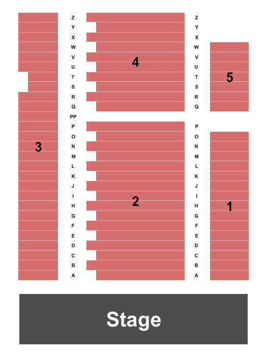 The Emmaus Theatre Seating Chart: Endstage