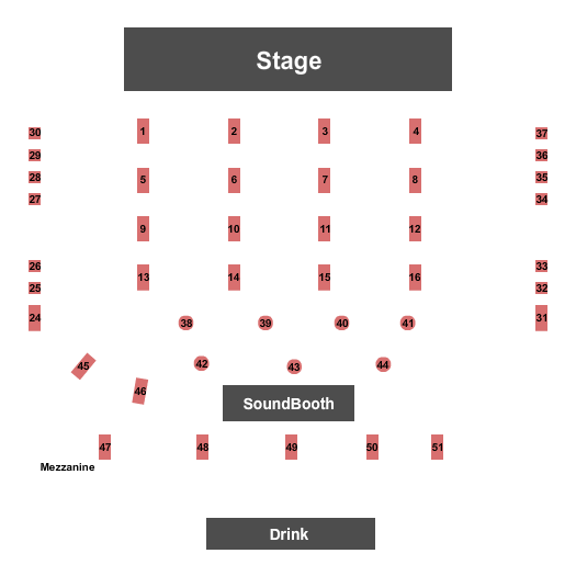 The Englewood Seating Chart: Tables