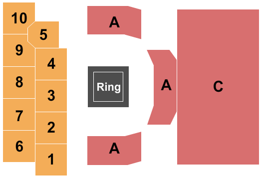 The Event Center At Hollywood Casino - Columbus Seating Chart: MMA