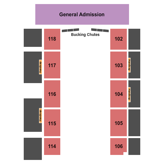 The Expo at Glen Rose Seating Chart: Rodeo