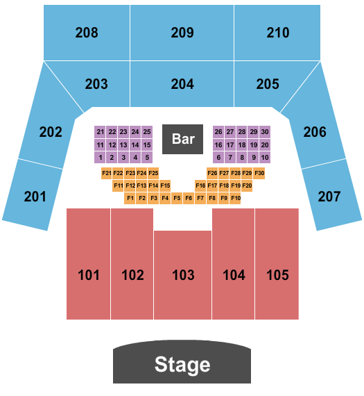 The Factory - Chesterfield Seating Chart: Endstage-2