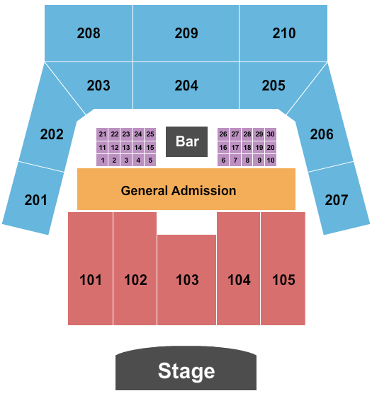 The Factory - Chesterfield Seating Chart: Endstage Reserved