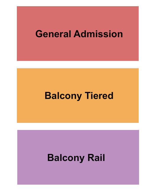 The Bomb Factory Seating Chart: GA/Balcony Tiered & Rail