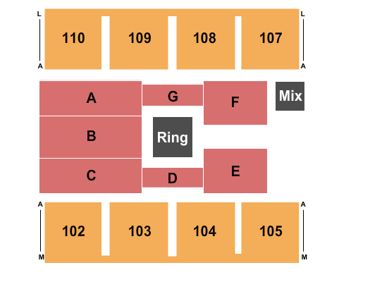 Novant Health Fieldhouse At Greensboro Complex Seating Chart: WWE
