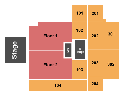 The Fillmore - Charlotte Seating Chart: Endstage RSV w/ B-Stage