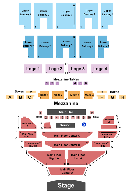 The Fillmore - Detroit Seating Chart: Endstage 3