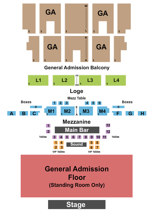 Fillmore Theatre Detroit Seating Chart