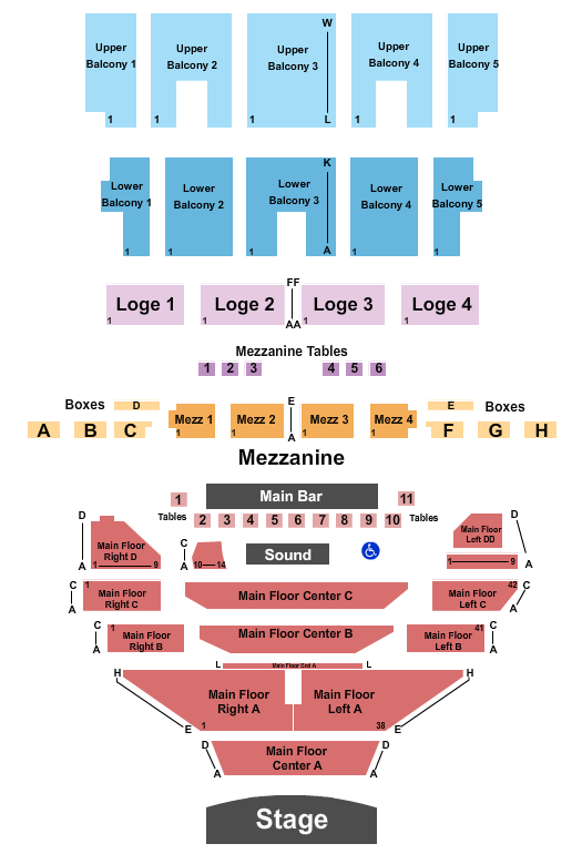The Fillmore - Detroit Seating Chart: Endstage-4