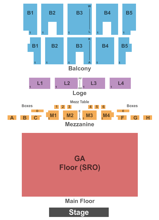 The Fillmore Seating Chart
