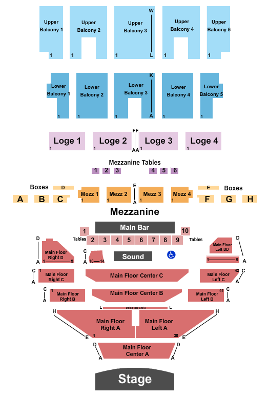 The Fillmore - Detroit Seating Chart: Endstage RSV all