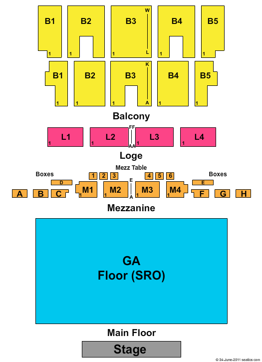 The Fillmore Seating Chart