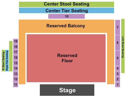 The Fillmore - Minneapolis Seating Chart: Endstage Reserved
