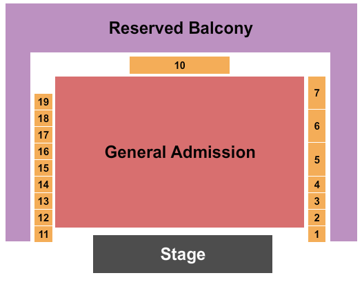 The Fillmore - Minneapolis Seating Chart: End Stage
