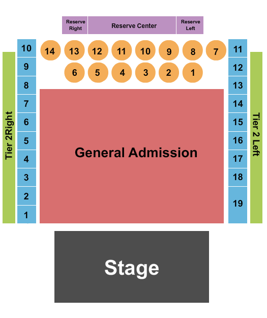 The Fillmore - Philadelphia Seating Chart: Endstage Flr/Tables 2