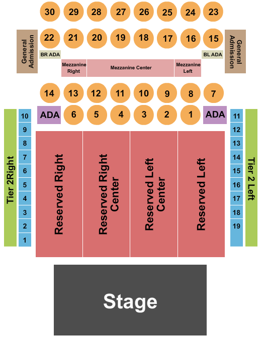 The Fillmore - Philadelphia Seating Chart: Endstage Reserve 3