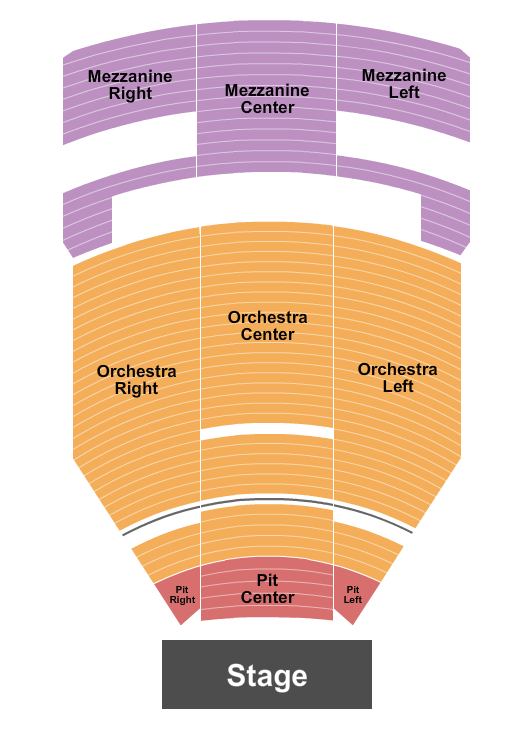 The Fillmore Miami Beach At Jackie Gleason Theater Seating Chart: End Stage 2