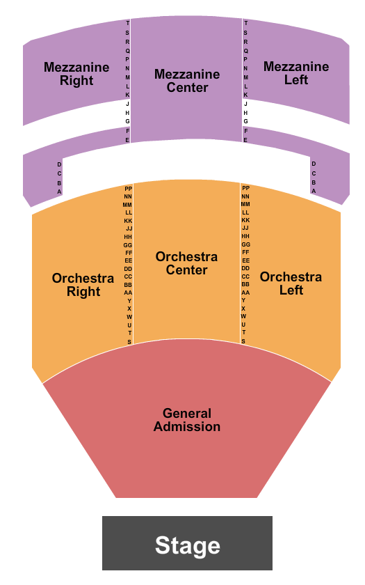 The Fillmore Miami Beach At Jackie Gleason Theater Seating Chart: Endstage GA Pit