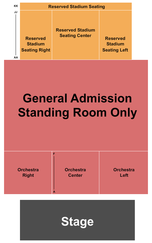 The Fillmore - New Orleans Seating Chart: Endstage 3