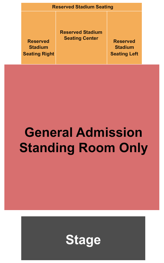 The Fillmore - New Orleans Seating Chart: End Stage