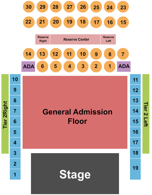 The Fillmore - Philadelphia Seating Chart: Endstage GA Floor 2