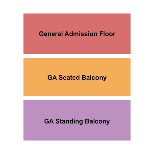 The Fonda Theatre Seating Chart: GA Floor/GA Seated & Standing Balcony