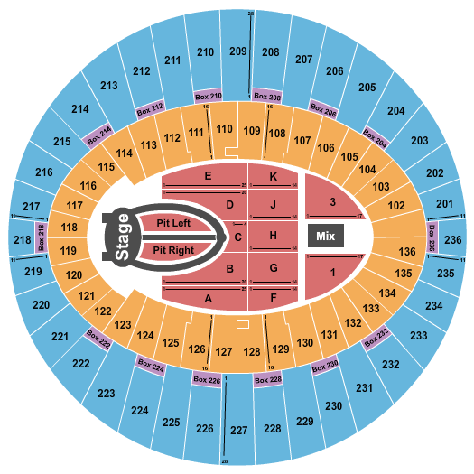 Forum Seating Chart U2 Concert