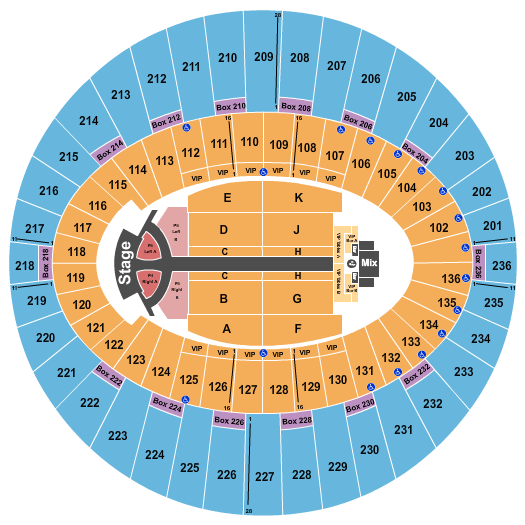 Goggin Arena Seating Chart