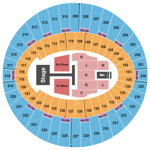 The Kia Forum Seating Chart: Tate McRae