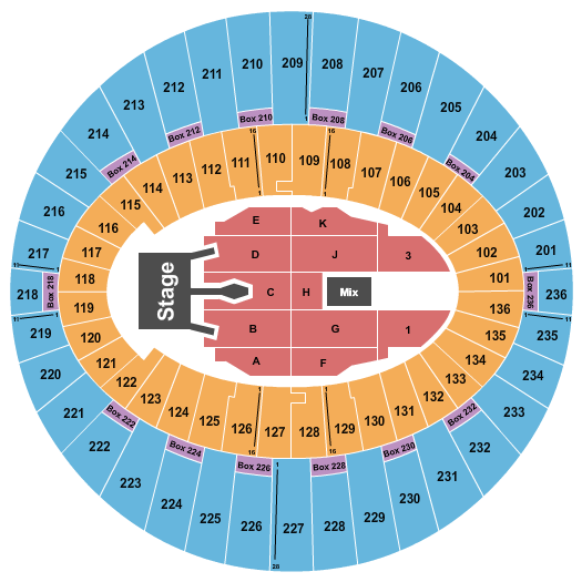 The Kia Forum Seating Chart: Tim McGraw