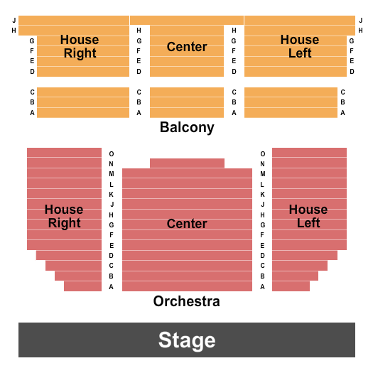 The Foundation of Arts - Forum Theater Seating Chart: Endstage
