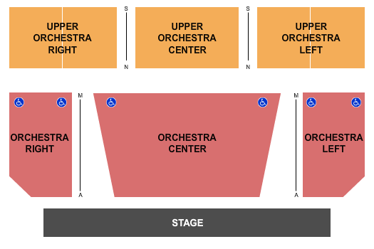 The Freeland Center for the Performing Arts Seating Chart: Endstage 2