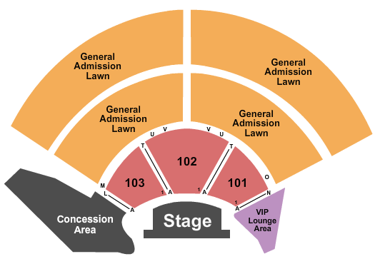 The Fruit Yard Amphitheater Seating Chart: Endstage