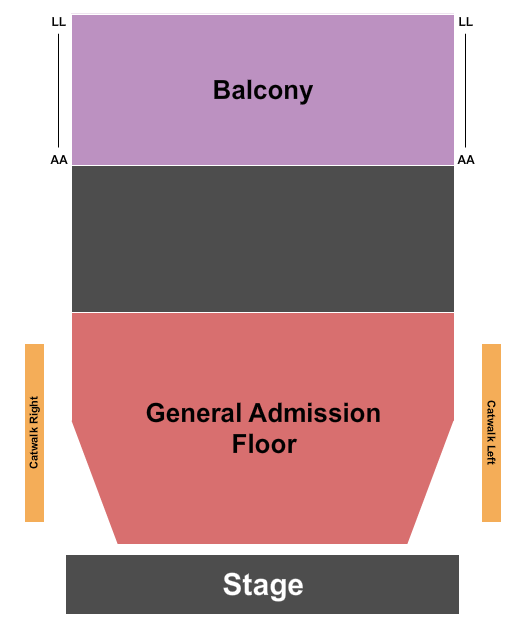 The Garden Room At Riverside Municipal Auditorium Seating Chart: GA Floor & Balcony