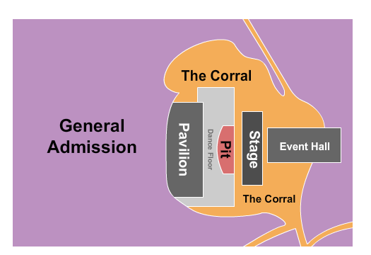 The Goat Ranch Seating Chart: GA / The Corral