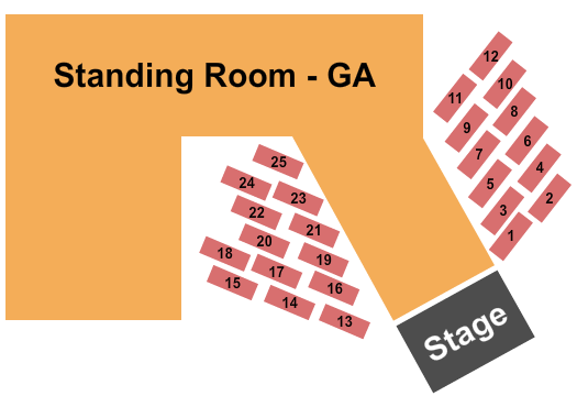 The Grainery Seating Chart: GA/Table