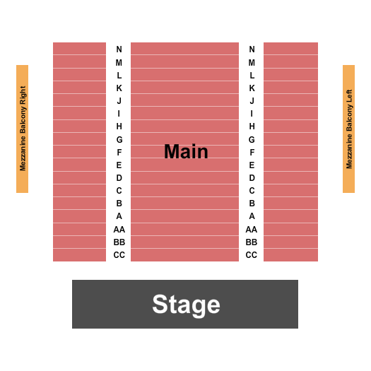 The Grand - Calgary Seating Chart: Endstage 2