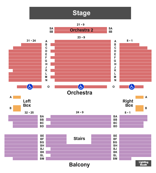 The Grand Theatre - Kingston Seating Chart: Endstage
