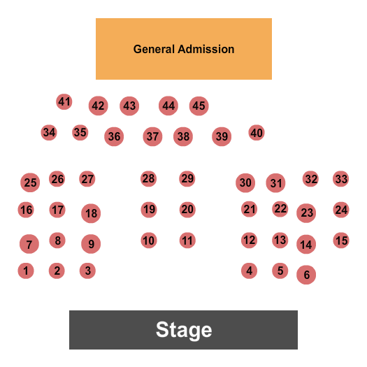 The Grand Theatre - Wausau Seating Chart: GA & Tables 2