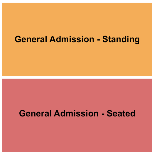 The Great American Music Hall Seating Chart: GA Standing/Seated