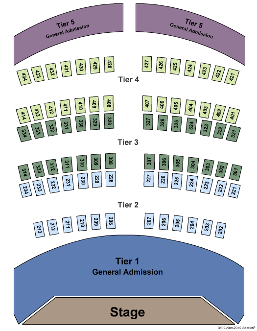 The Grove of Anaheim Seating Chart