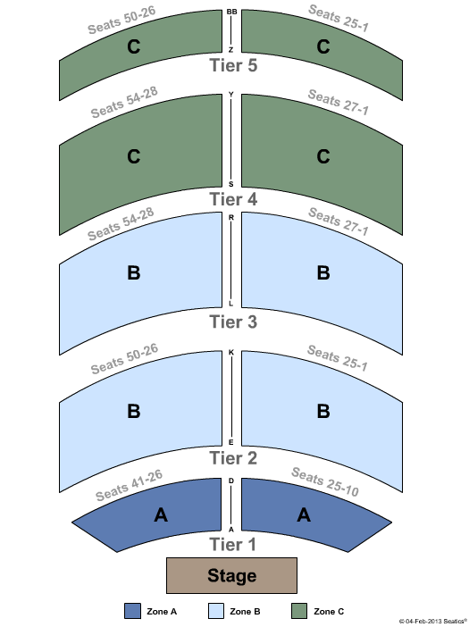The Grove of Anaheim Seating Chart