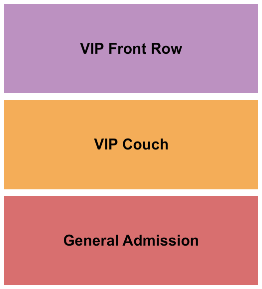 The HaHa Cafe Comedy Club Seating Chart: GA/VIP/Couch