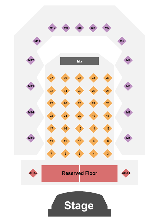 The Hall At Bourbon Brothers - GA Seating Chart: Endstage RSV/ADA
