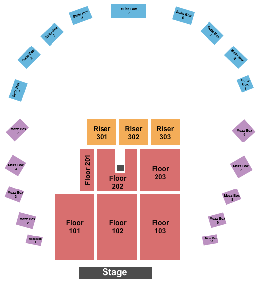 The Hall at Maryland Live Seating Chart: Endstage 2