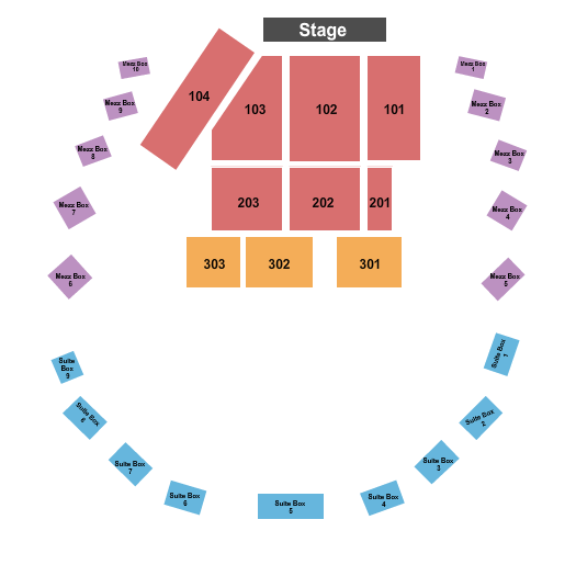 The Hall at Maryland Live Seating Chart: Endstage 3